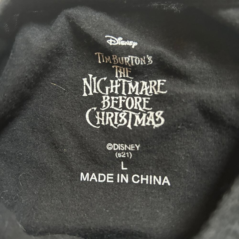 Disney Nightmare Before Christmas Jack & Sally Tie-Dye GraphicTop 12Y - Picture 3 of 4